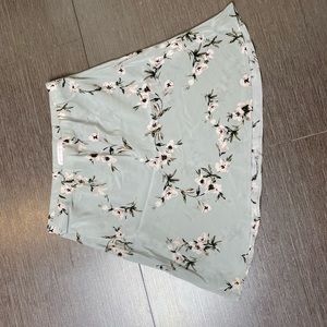 Stone Cold Fox silk mini skirt